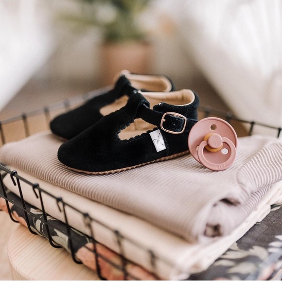 little love bug company Other - NWOTLittle Love Bug Black Suede T Bar Shoes
